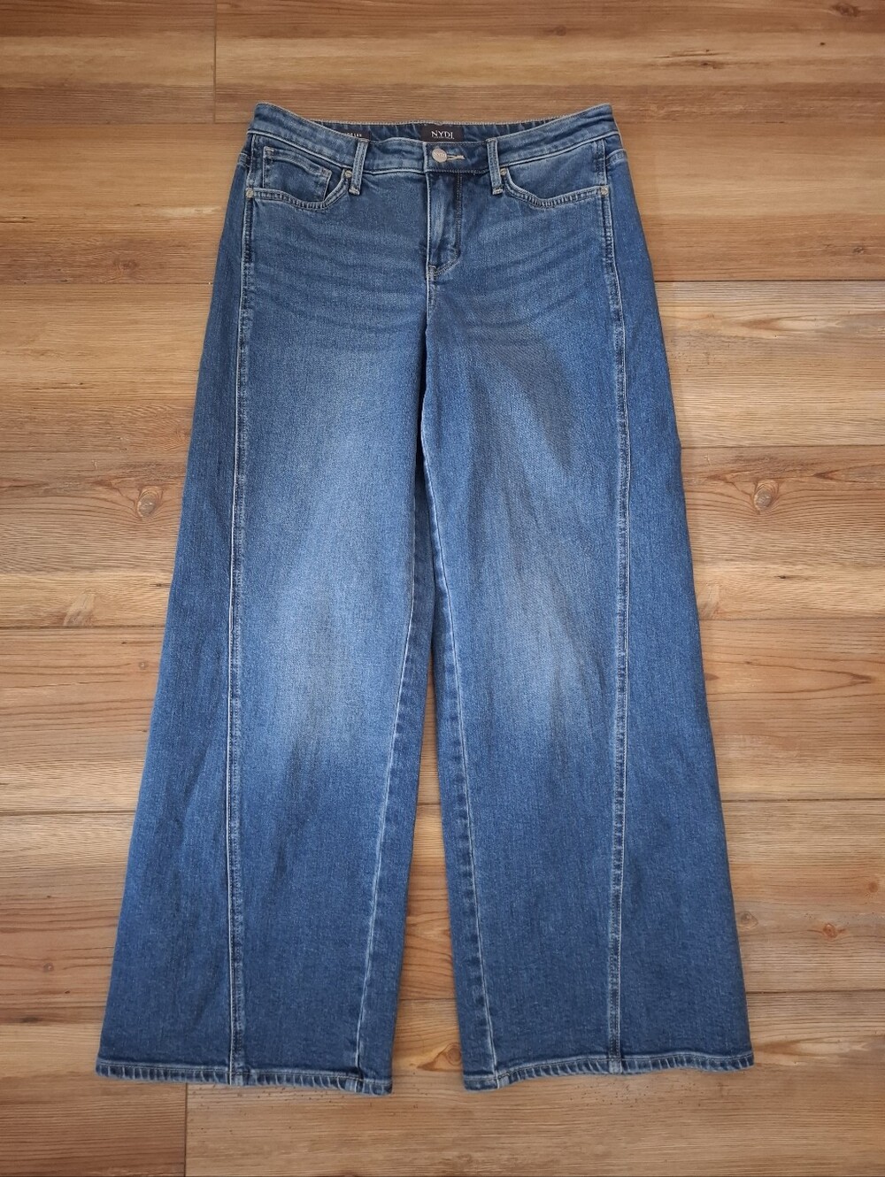 NYDJ Teresa Wide Leg Jeans Blue Women's 4P